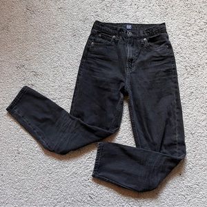 Gap Vintage Mom Jeans in Washed Black